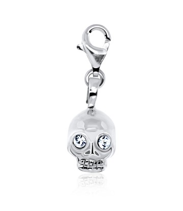 Skull Shaped Silver Charms CH-23